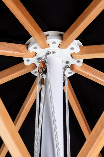 Pacific Center Pole Square Umbrella - Woodline Shade Solutions-Patio Pelican