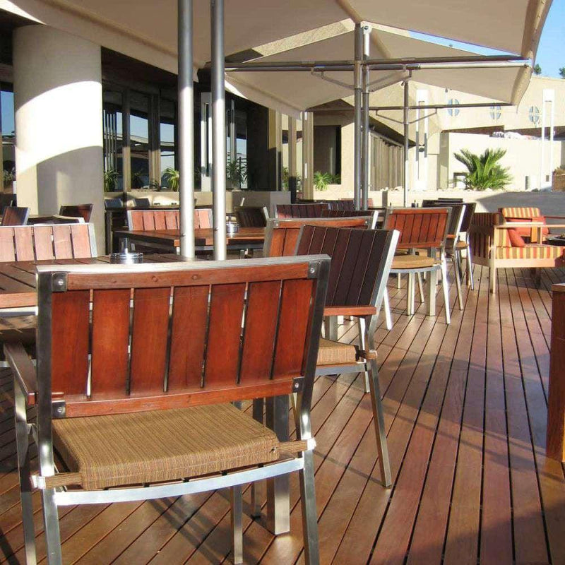 Papillon Dual Post Patio Umbrella - Woodline Shade Solutions-Patio Pelican