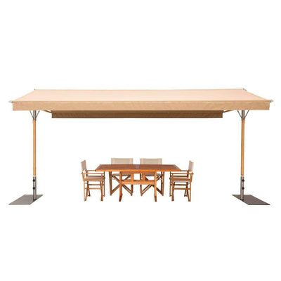 Papillon Dual Post Patio Umbrella - Woodline Shade Solutions-Patio Pelican