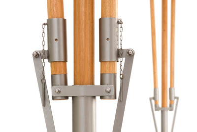 Papillon Dual Post Patio Umbrella - Woodline Shade Solutions-Patio Pelican