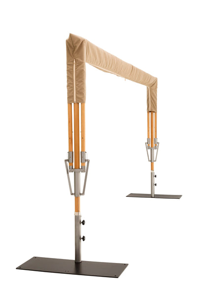 Papillon Dual Post Patio Umbrella - Woodline Shade Solutions-Patio Pelican