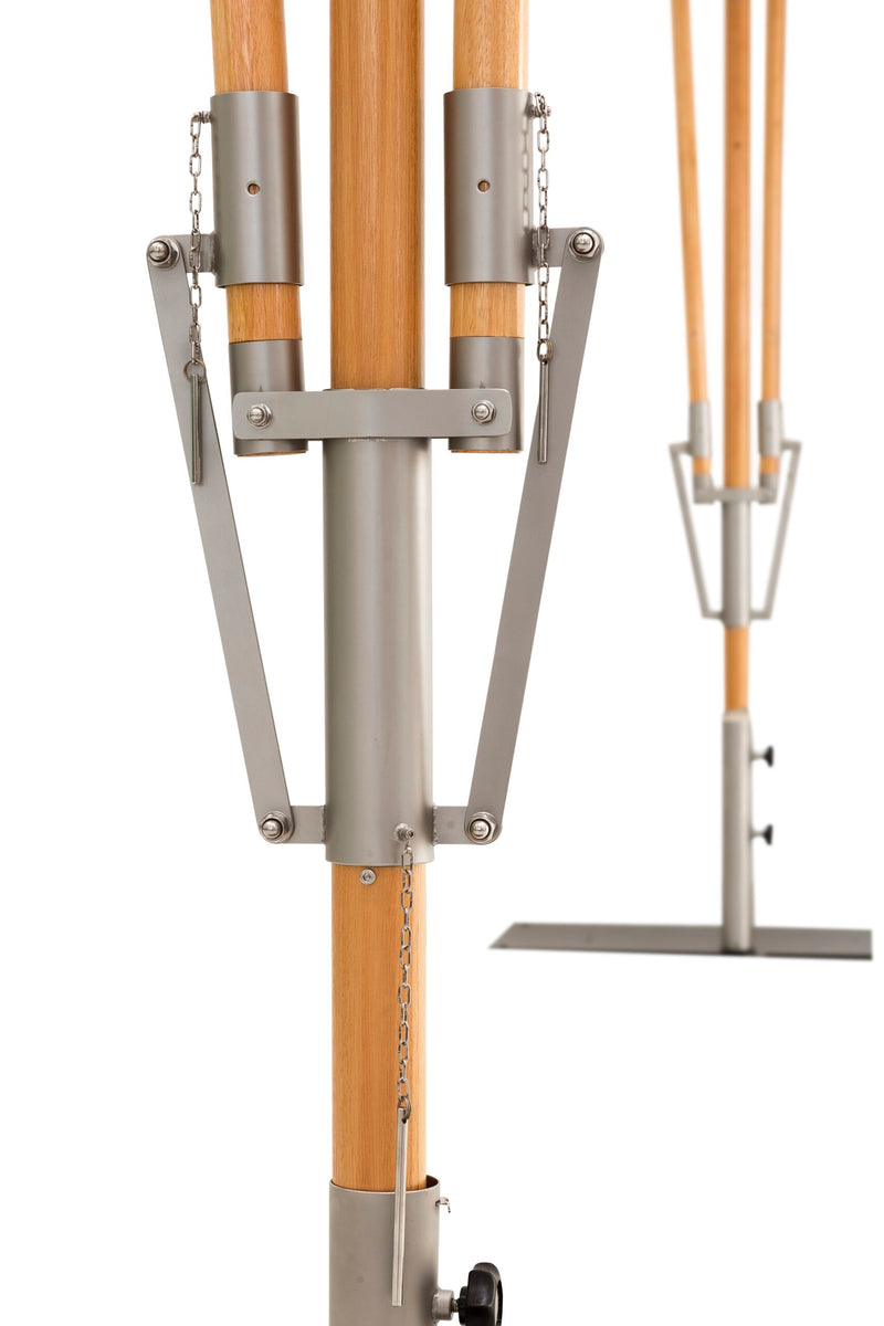 Papillon Dual Post Patio Umbrella - Woodline Shade Solutions-Patio Pelican