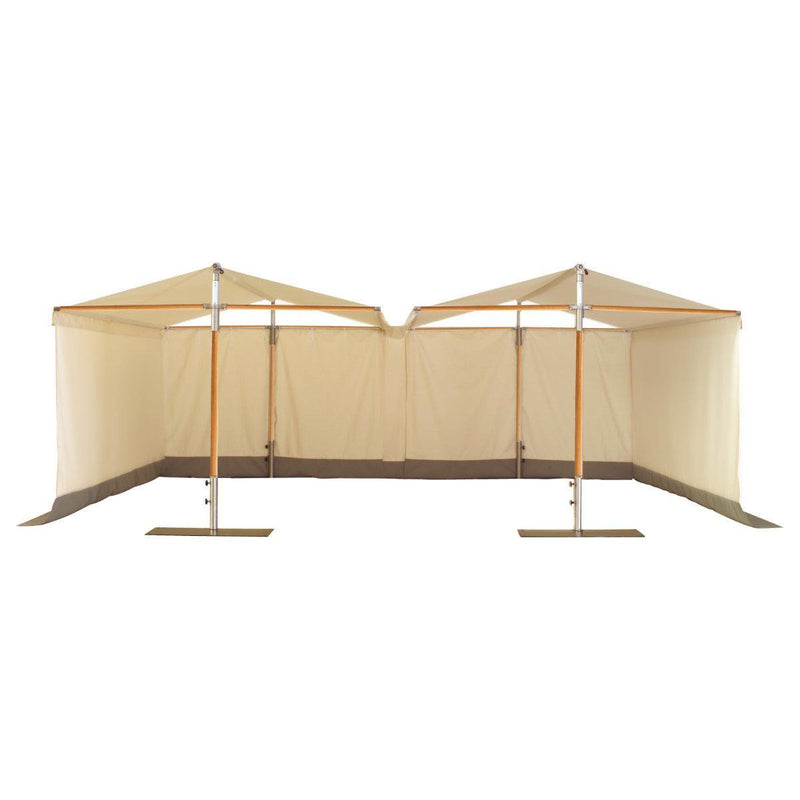 Papillon Dual Post Patio Umbrella - Woodline Shade Solutions-Patio Pelican