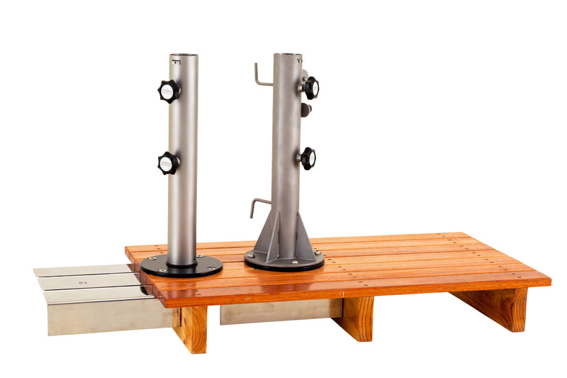 Papillon Dual Post Patio Umbrella - Woodline Shade Solutions-Patio Pelican