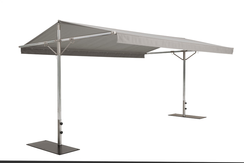 Papillon Dual Post Patio Umbrella - Woodline Shade Solutions-Patio Pelican