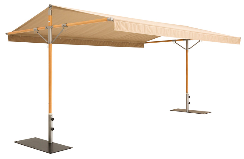 Papillon Dual Post Patio Umbrella - Woodline Shade Solutions-Patio Pelican