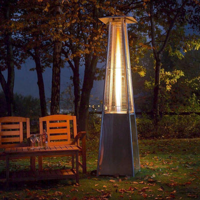 RADtec 89" Tower Flame Propane Patio Heater - Stainless Steel-Patio Pelican