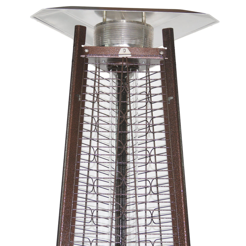 RADtec 93" Pyramid Flame Propane Patio Heater - Antique Bronze-Patio Pelican