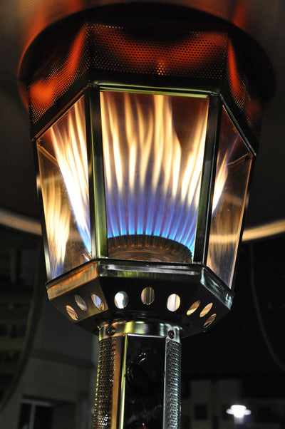 RADtec 96" Real Flame Natural Gas Patio Heater - Antique Bronze-Patio Pelican