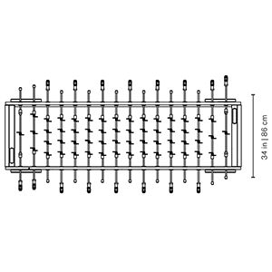 RS Barcelona RS Max Indoor/Outdoor Foosball Table-Patio Pelican