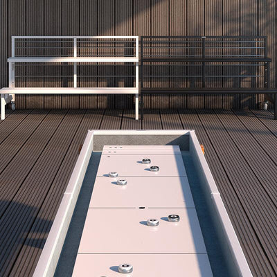 RS Barcelona Track Dining Shuffleboard Table-Patio Pelican