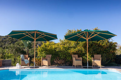 Safari Center Pole Patio Umbrella (1.9" Pole Ø) - Woodline Shade Solutions-Patio Pelican