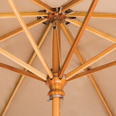 Safari Center Pole Patio Umbrella (1.9" Pole Ø) - Woodline Shade Solutions-Patio Pelican
