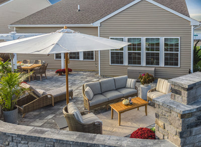 Safari Center Pole Patio Umbrella (1.9" Pole Ø) - Woodline Shade Solutions-Patio Pelican