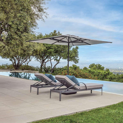 Shademaker Libra 6.5' Square Centerpost Umbrella-Patio Pelican