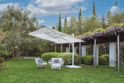 Shademaker Polaris 10' x 13' Rectangle Sidepost Umbrella-Patio Pelican