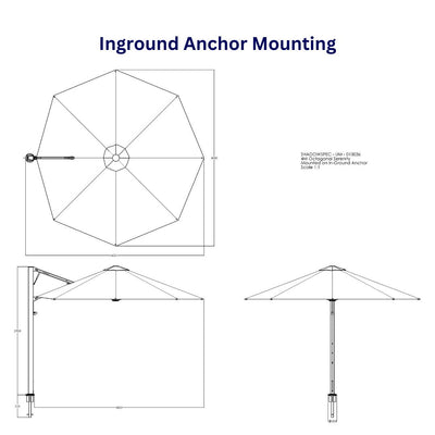 Shadowspec Serenity™ Rotating Cantilever Umbrella - Octagon 13'-Patio Pelican