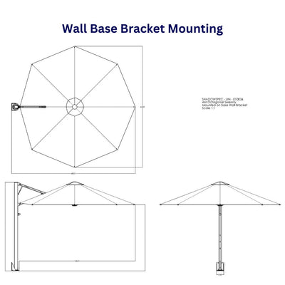 Shadowspec Serenity™ Rotating Cantilever Umbrella - Octagon 13'-Patio Pelican