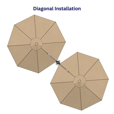 Shadowspec Unity™ Cantilever Umbrella - Octagon Duo 13’-Patio Pelican
