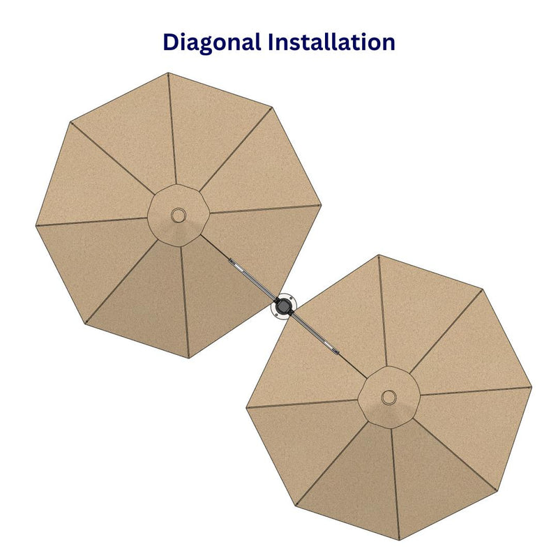 Shadowspec Unity™ Cantilever Umbrella - Octagon Duo 13’-Patio Pelican