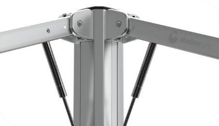 Shadowspec Unity™ Cantilever Umbrella - Square Duo 10’-Patio Pelican