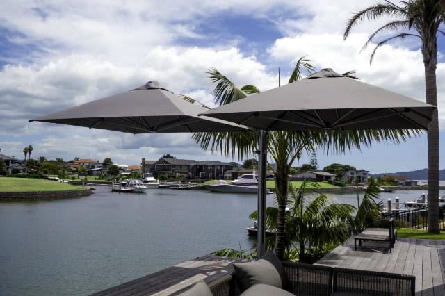 Shadowspec Unity™ Cantilever Umbrella - Square Duo 8’-Patio Pelican