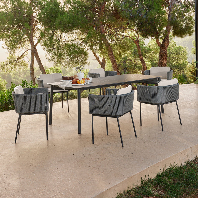 Skyline Design Boston 7-Piece Rectangular Dining Set-Patio Pelican