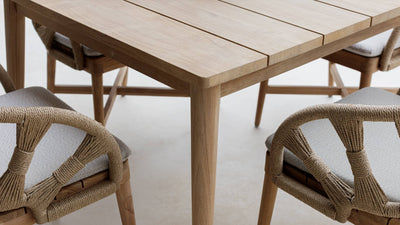 Skyline Design Krabi Square Teak Dining Table-Patio Pelican