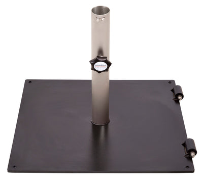 Square Metal Base with Wheels - Woodline Shade Solutions-Patio Pelican