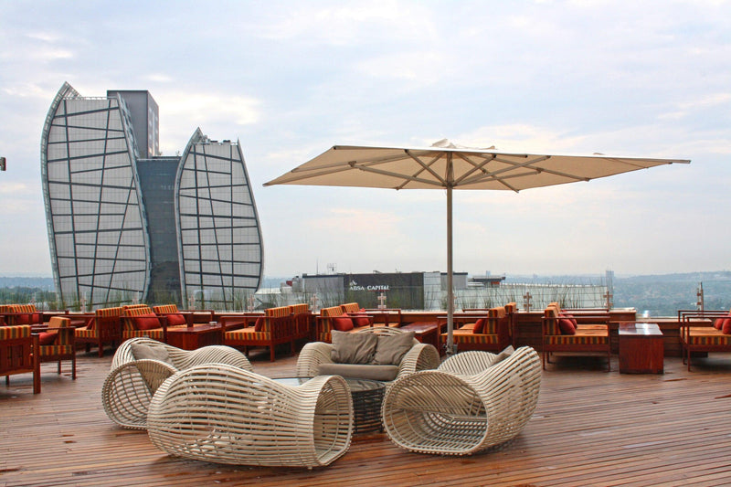 Storm Center Pole Patio Umbrella - Woodline Shade Solutions-Patio Pelican