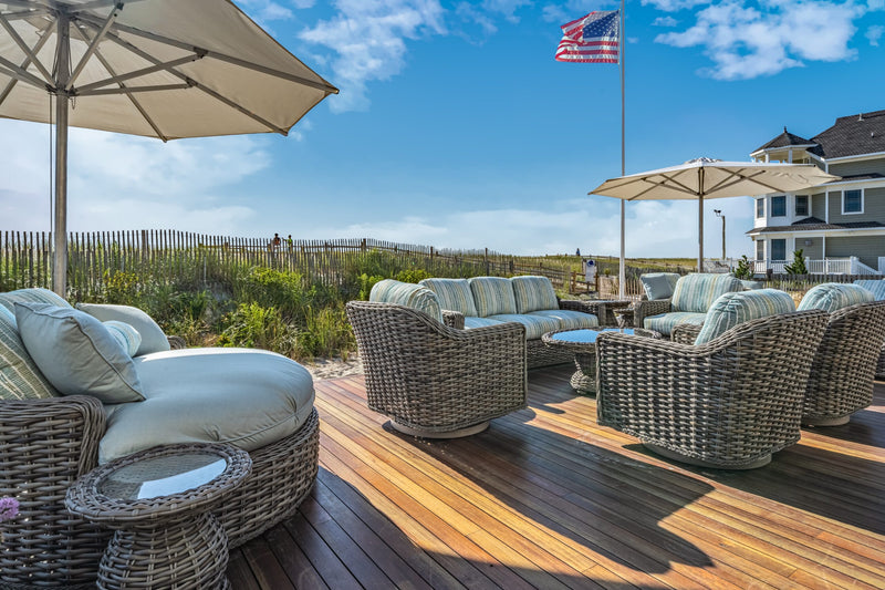 Storm Center Pole Patio Umbrella - Woodline Shade Solutions-Patio Pelican