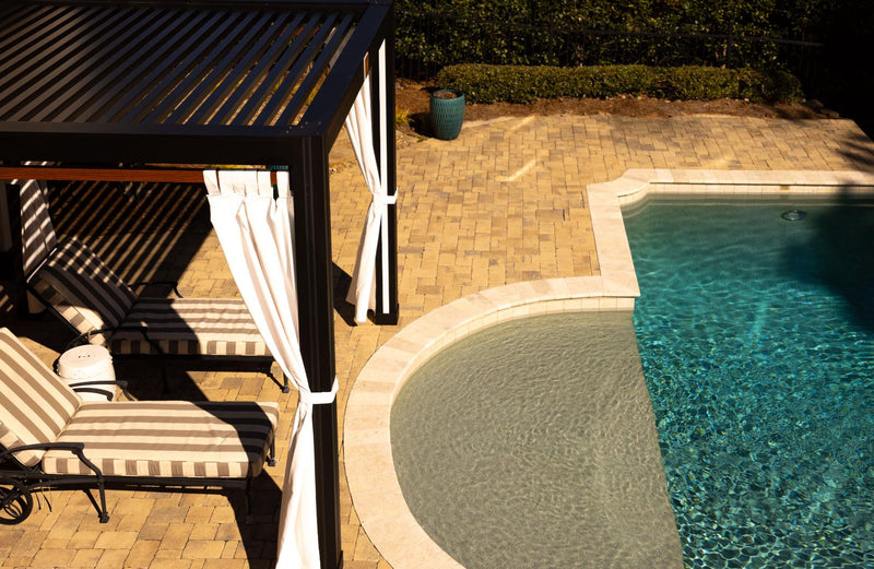 StruXure Sunbrella Curtains & Curtain Rods-Patio Pelican