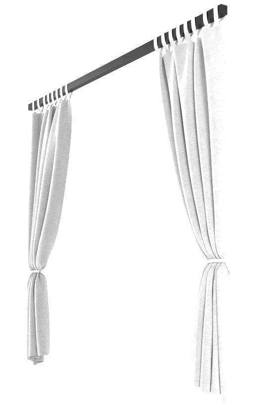StruXure Sunbrella Curtains & Curtain Rods-Patio Pelican
