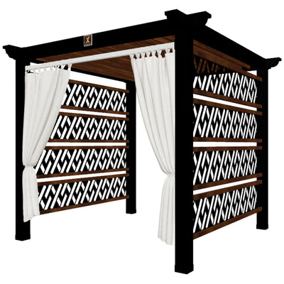 StruXure Sunbrella Curtains & Curtain Rods-Patio Pelican
