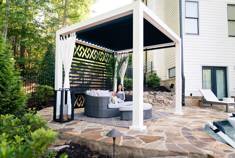 StruXure Sunbrella Curtains & Curtain Rods-Patio Pelican