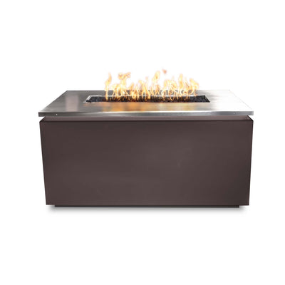 The Outdoor Plus 46" Rectangular Merona Fire Table - Powder Coated Metal-Patio Pelican
