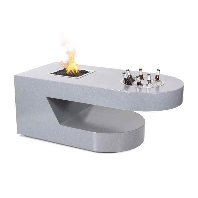 The Outdoor Plus 60" Rectangular Dana Fire Table - Powder Coated Metal-Patio Pelican