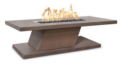 The Outdoor Plus 60" Rectangular Imperial Fire Table 15" Tall - Copper-Patio Pelican