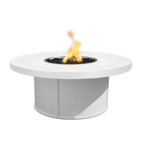 The Outdoor Plus 60" Round Mabel Fire Table - Powder Coated Metal-Patio Pelican