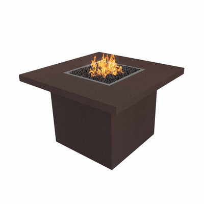 The Outdoor Plus 60" Square Bella Fire Table - Corten Steel-Patio Pelican
