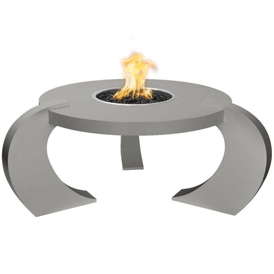 The Outdoor Plus 68" Round Frisco Fire Table - Corten Steel-Patio Pelican