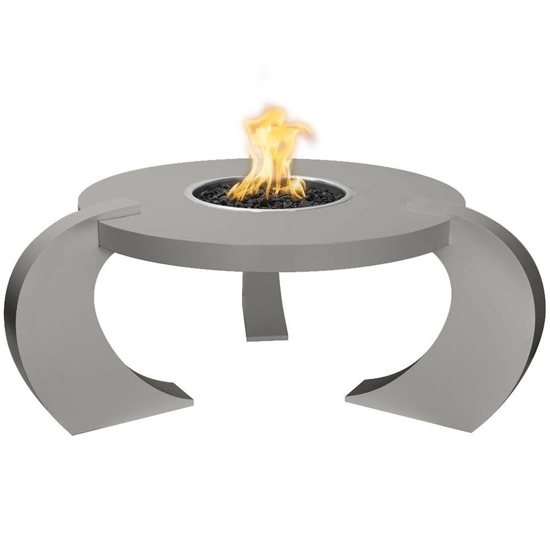 The Outdoor Plus 68" Round Frisco Fire Table - Powder Coated Metal-Patio Pelican