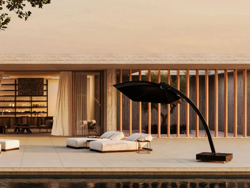 Umbrosa Icarus UX Umbrella - Full Black-Patio Pelican