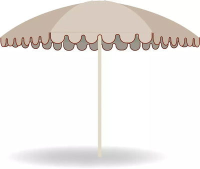 Umbrosa Nata UX Plu Avena Centerpost Umbrella-Patio Pelican