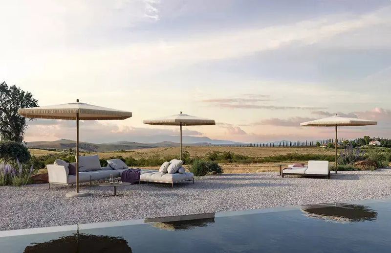 Umbrosa Nata UX Zen Lin Centerpost Umbrella-Patio Pelican