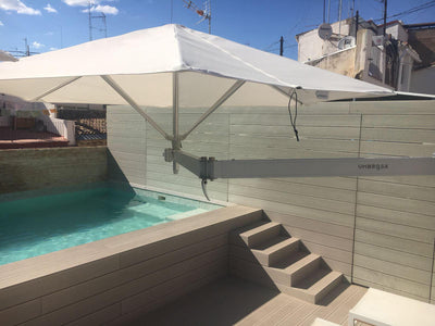 Umbrosa Paraflex Mono Cantilever Umbrella - Square-Patio Pelican