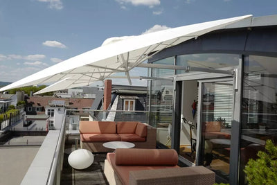 Umbrosa Paraflex Wall Mounted Umbrella - Round-Patio Pelican