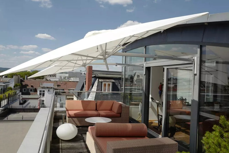 Umbrosa Paraflex Wall Mounted Umbrella - Round-Patio Pelican