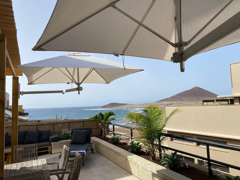 Umbrosa Paraflex Wall Mounted Umbrella - Square-Patio Pelican