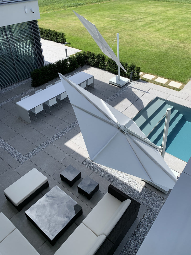 Umbrosa Versa UX Architecture Square Umbrella-Patio Pelican